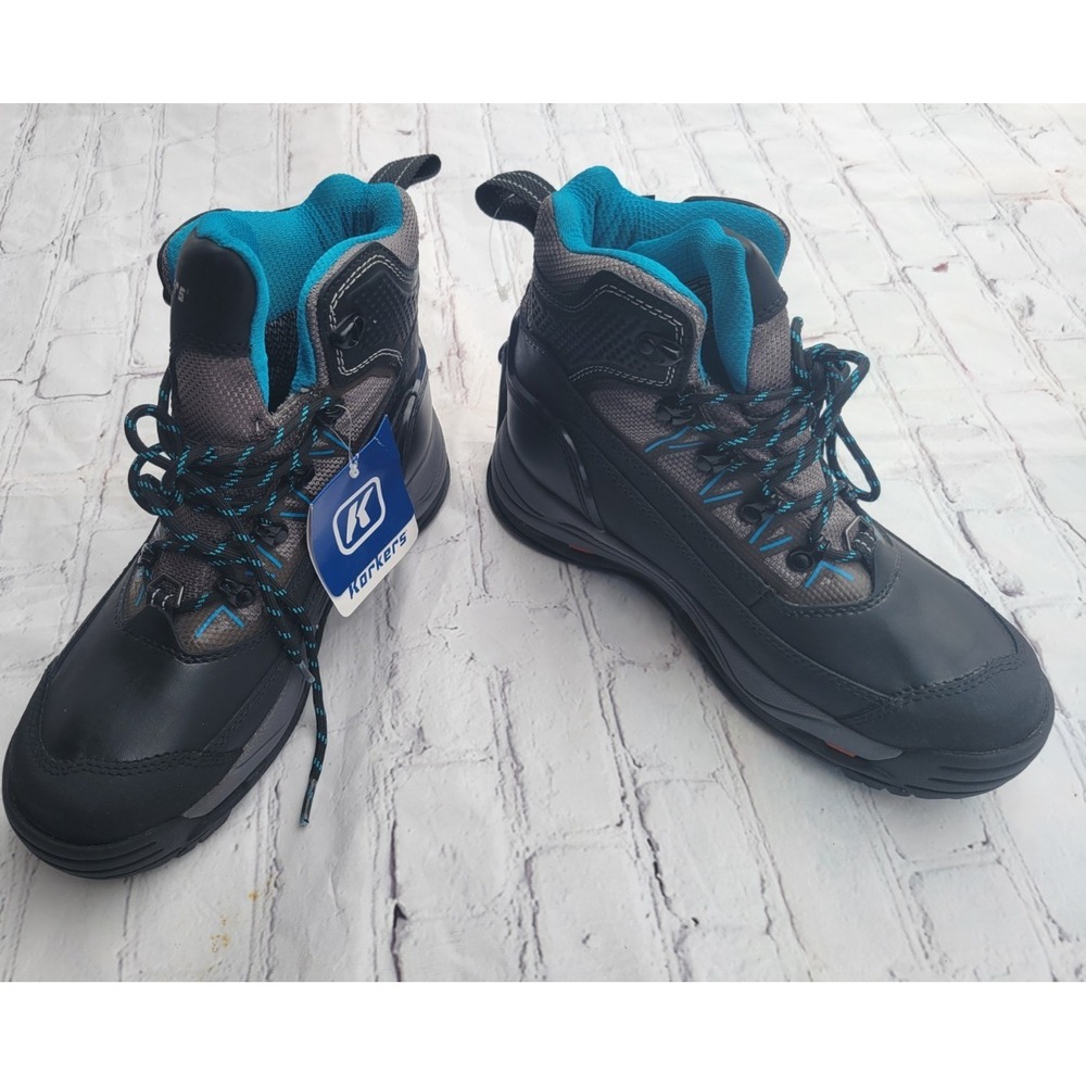 Korkers Polar Vortex 600‎ Mens Winter Boots Black Grey Blue KOR HT 02 OB NEW